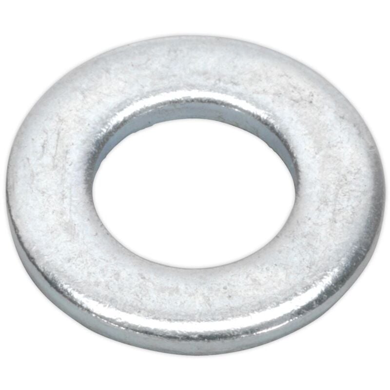 Sealey - Flat Washer M8 x 17MM Form a Zinc din 125 Pack of 100