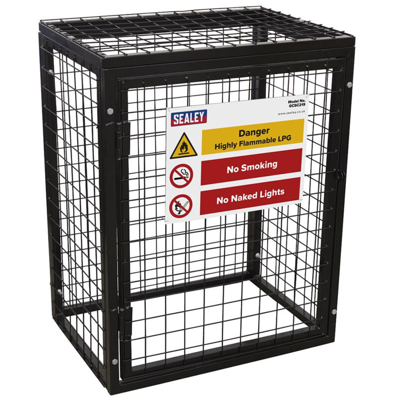 GCSC219 Safety Cage - 2 x 19kg Gas Cylinders - Sealey