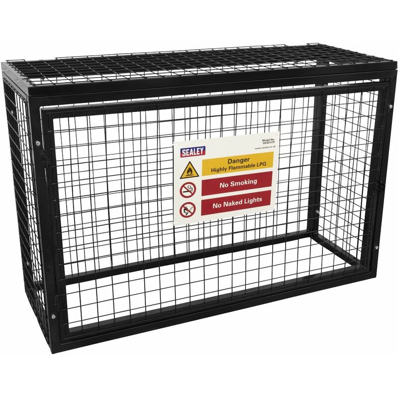 Safety Cage - 4 x 19kg Gas Cylinders GCSC419 - Sealey