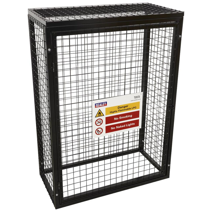 GCSC319 Safety Cage - 3 x 19kg Gas Cylinders - Sealey
