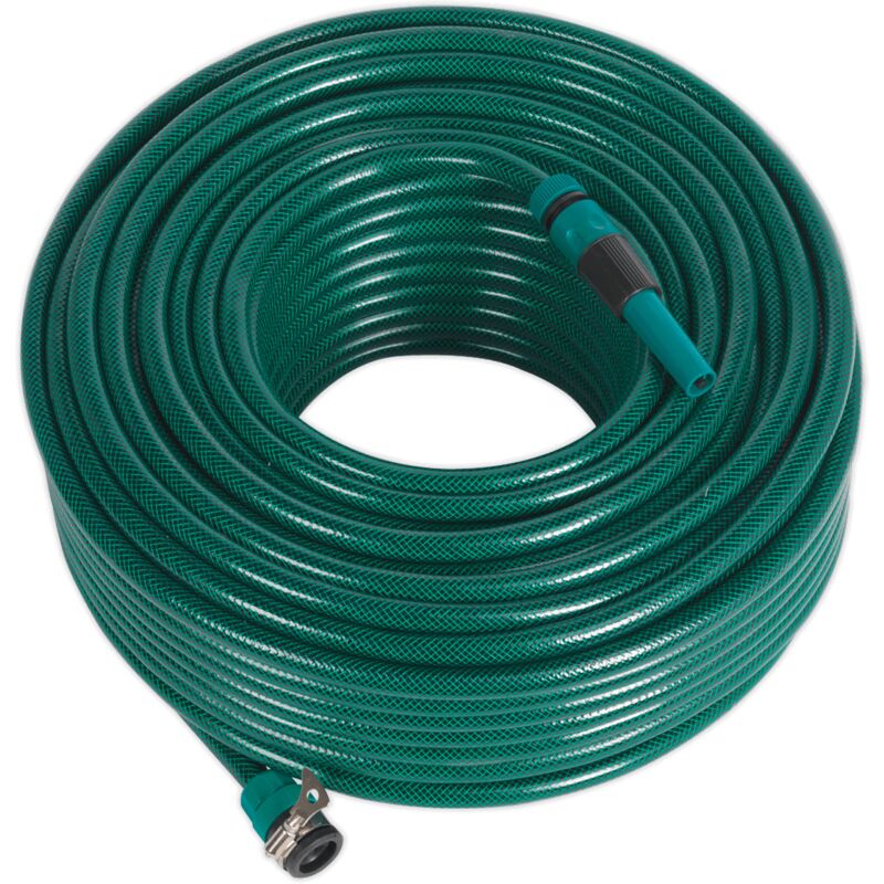 GH80R Water Hose 80m with Fittings - Sealey