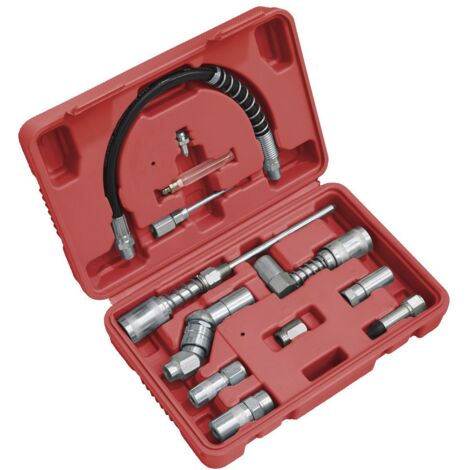 Sealey Grease Gun Adaptor Kit 12pc AK4482