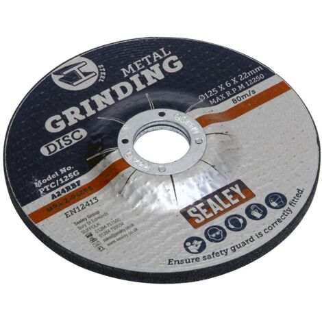 Sealey Grinding Disc �125 x 6mm �22mm Bore PTC/125G