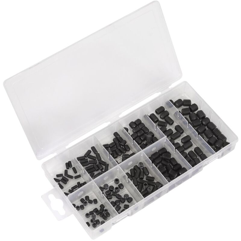 Sealey - Grub Screw Assortment 250pc din 916 M4-M10 Metric AB045GS