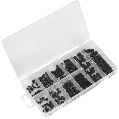 Sealey Grub Screw Assortment 250pc DIN 916 M4-M10 Metric AB045GS