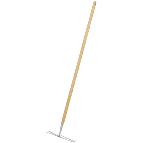 Sealey GTWH011 Premier Garden Rake with Long Ash Handle & Stainless Steel Tines