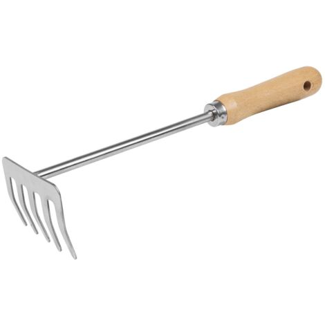 Sealey GTWH020 Premier Garden Hand Rake with Short Ash Handle & Stainless Steel Tines