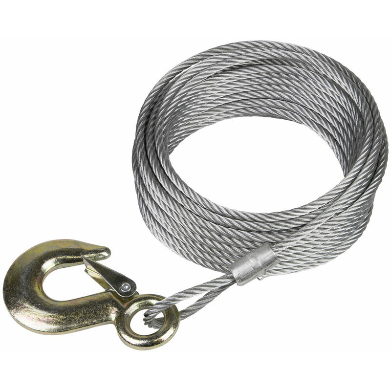 GWEC12 Winch Cable 1200lb 10m - Sealey