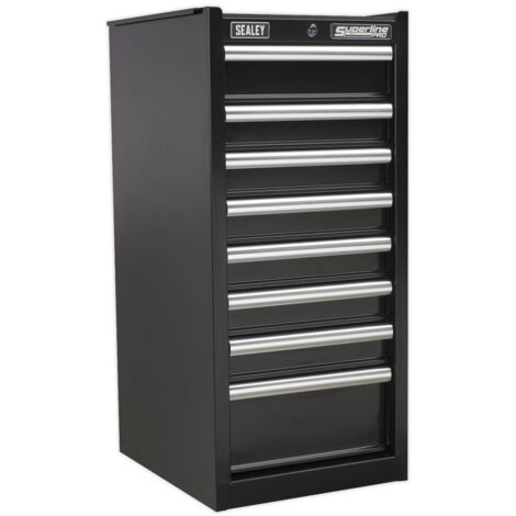 Sealey Hang-On Chest 8 Drawer with Ball-Bearing Slides - Black AP33589B