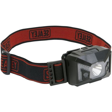 Sealey Head Torch with Auto-Sensor 3W SMD & 2 Red LED HT03LED