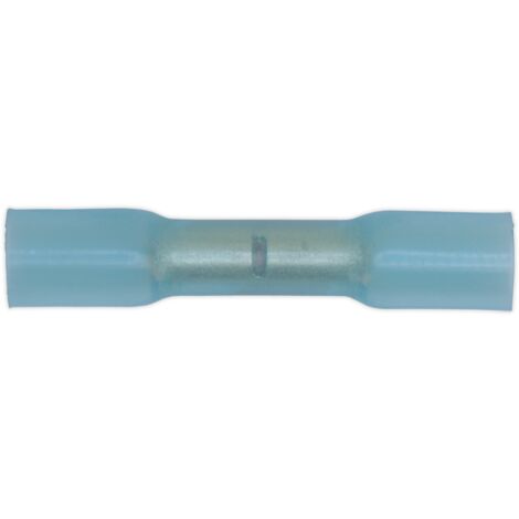 Sealey Heat Shrink Butt Connector Terminal 5.8mm, Blue - Pack of 50 BTSB50
