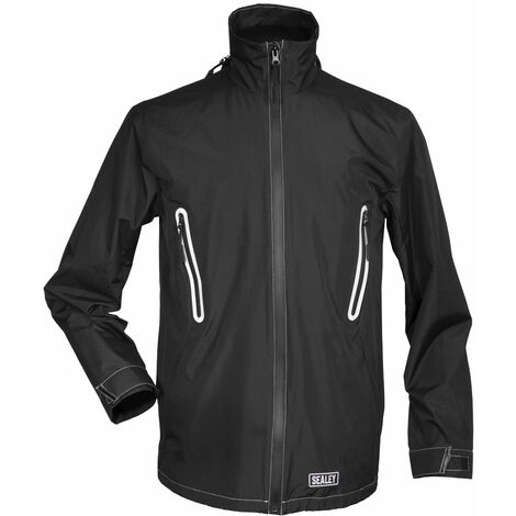 Sealey Heated Rain Jacket 5V - 48 Chest Large WPHJ03