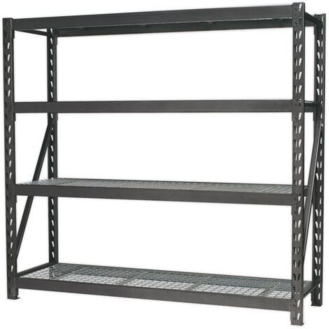 Sealey Heavy-Duty Racking Unit with 4 Mesh Shelves 640kg Capacity Per Level AP6572