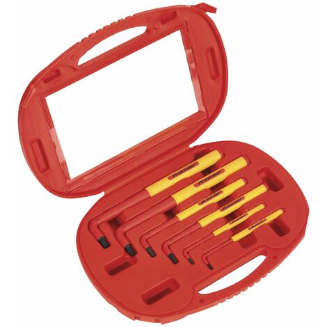Sealey Hex Key Set 6pc Extra-Long VDE AK7177