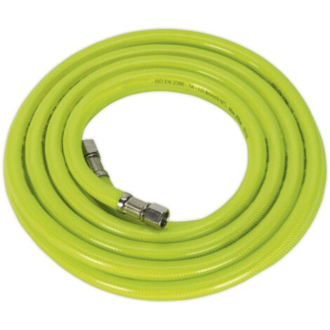 Sealey High-Visibility Air Hose with 1/4""BSP Unions 5m x 8mm AHFC5