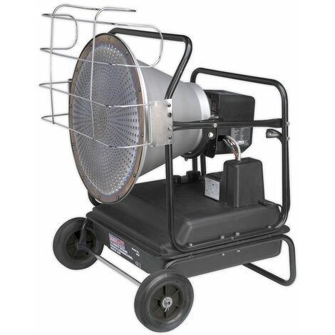 Sealey Infrared Space Warmer&reg Paraffin/Kerosene/Diesel Heater with Wheels 125,000Btu/hr IR37