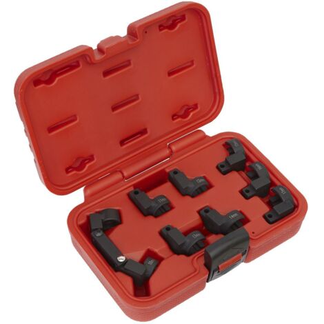 Sealey Injector Pipe Socket Set 3/8""Sq Drive 9pc AK6985