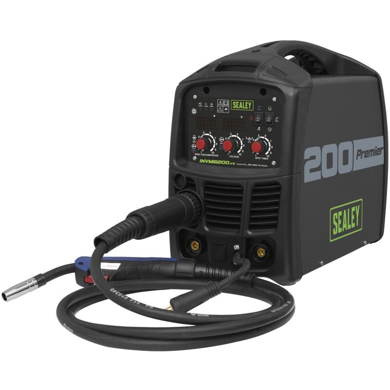 INVMIG200 Premier mig, tig & mma Inverter Welder 200A - Sealey