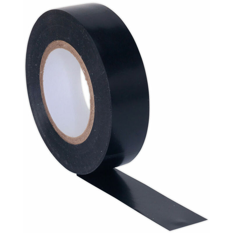 ITBLK10 PVC Insulating Tape 19mm x 20mtr Black Pack of 10 - Sealey