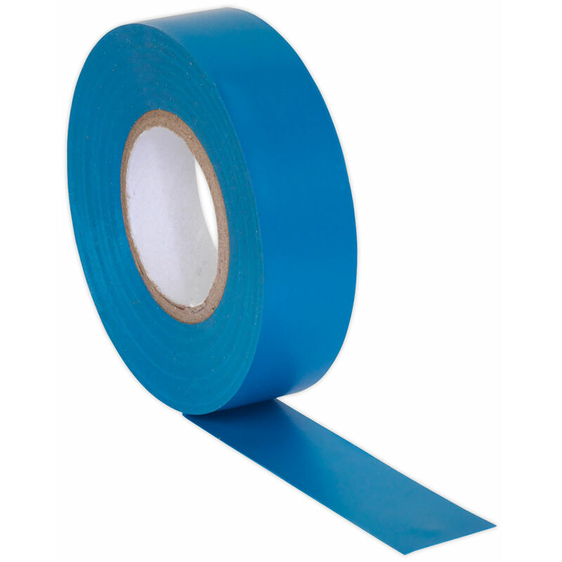 ITBLU10 PVC Insulating Tape 19mm x 20mtr Blue Pack of 10 - Sealey