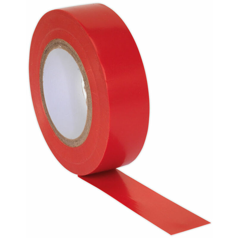 ITRED10 PVC Insulating Tape 19mm x 20mtr Red Pack of 10 - Sealey