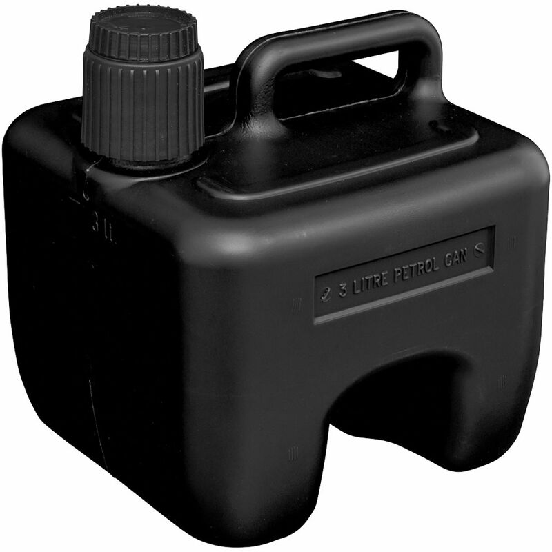 Sealey JC3B Stackable Fuel Can 3L - Black