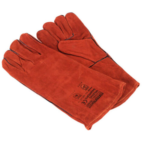 Sealey Leather Welding Gauntlets Lined Pair SSP141