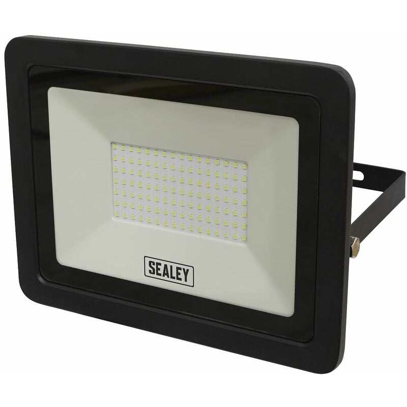 Sealey - Extra-Slim Floodlight with Wall Bracket 100W smd led LED115