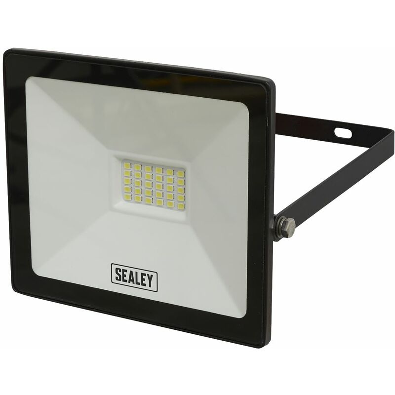 Extra-Slim Floodlight with Wall Bracket 20W smd led LED112 - Sealey