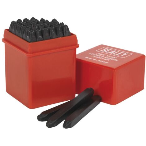 Sealey Letter & Number Punch Set 2.5mm 36pc AK8296
