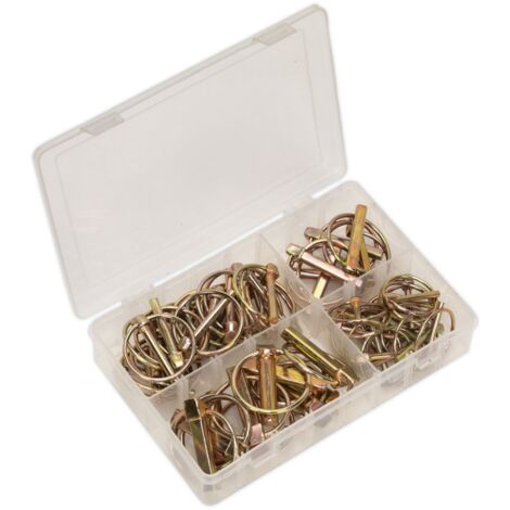 Sealey Linch Pin Assortment 50pc Metric AB022LP