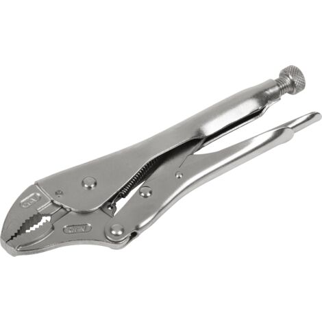 Sealey Locking Pliers Curved Jaws 225mm 0-47mm Capacity AK6821
