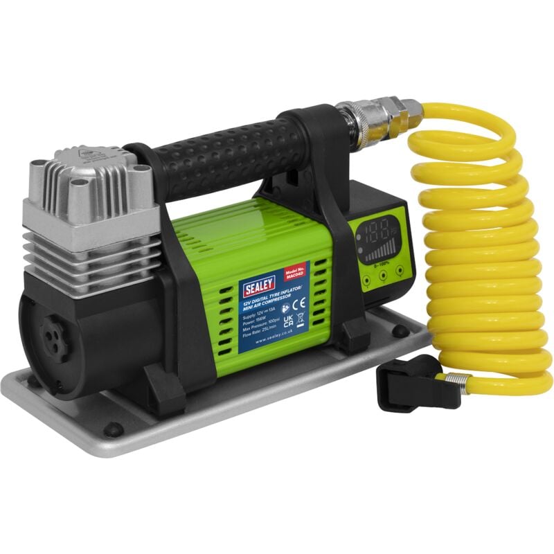 Sealey - MAC04D Digital Tyre Inflator/Mini Air Compressor 12V