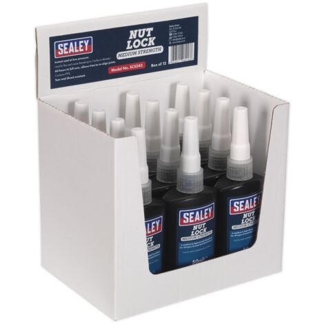 Sealey Medium Strength Nut Lock 50ml - Pack of 12 SCS243