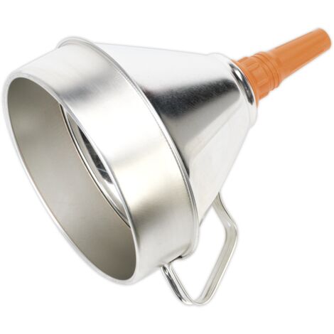 Sealey Metal Funnel with Filter 200mm FM20