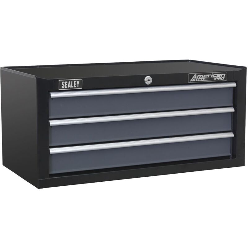 Sealey - AP3503TB American pro Mid-Box Tool Chest 3 Drawer - Black/Grey