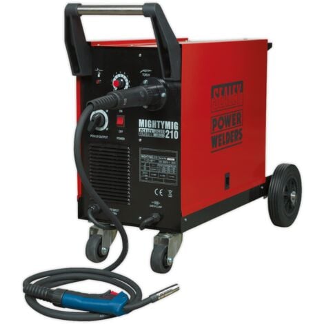 Sealey MIGHTYMIG210 Professional Gas/No-Gas MIG Welder 210Amp with Euro Torch