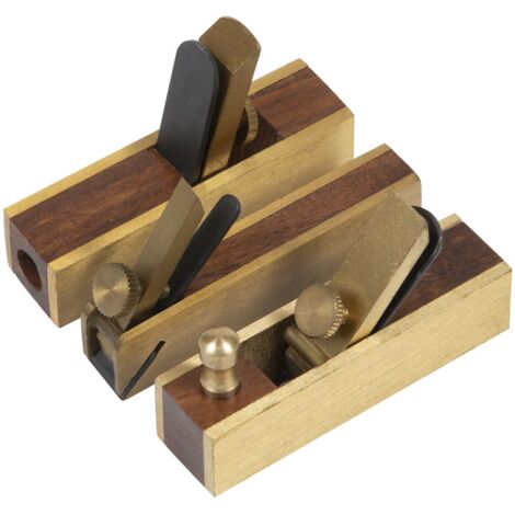Sealey Mini Brass Plane Set 3pc MBP03