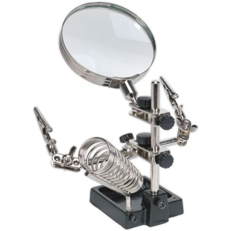 Sealey Mini Robot Soldering Stand with Magnifier & Iron Holder SD150H