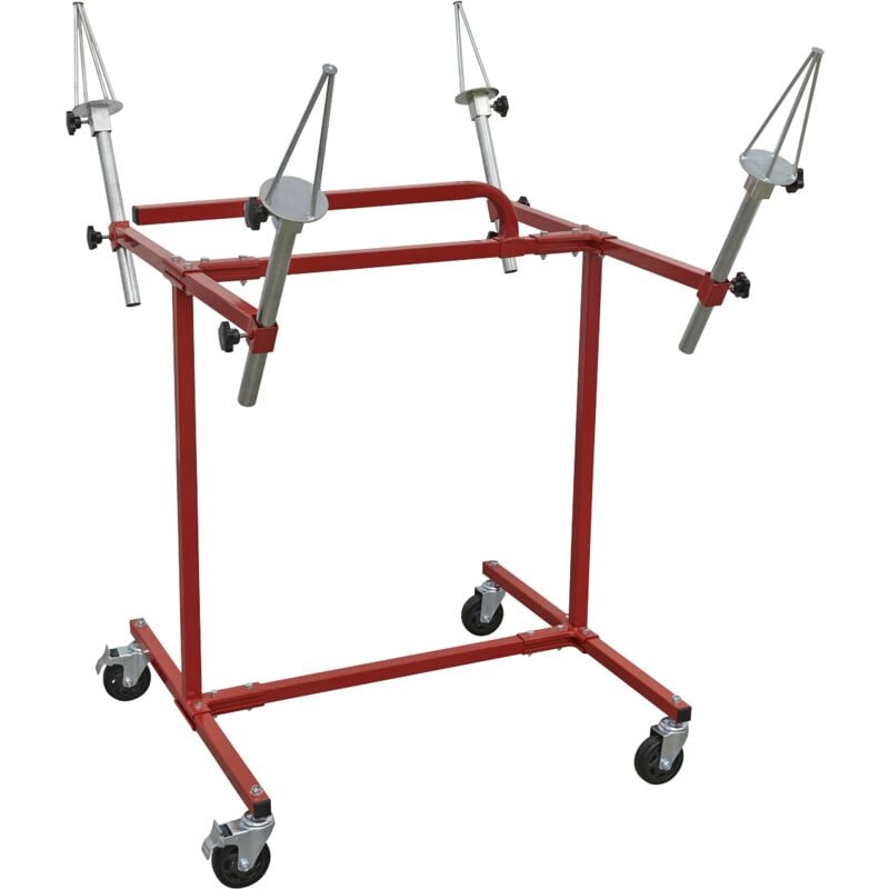 Sealey - MK71 Heavy-Duty Alloy Wheel Painting/Repair Stand 4 Wheel Capacity