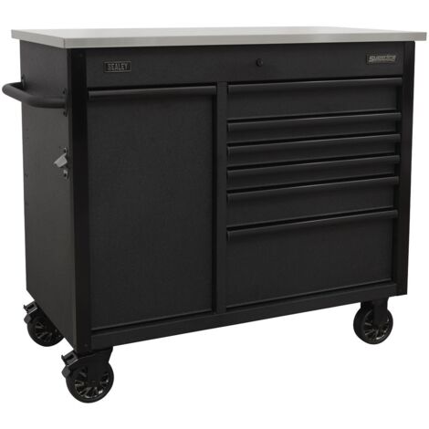 Sealey Mobile Tool Cabinet 1120mm with Power Tool Charging Drawer AP4206BE