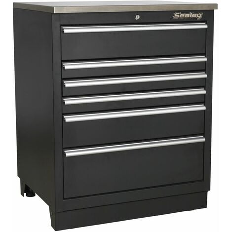 Sealey Topchest, Mid-Box & Rollcab 9 Drawer Stack - Purple AP2200BBCPSTACK