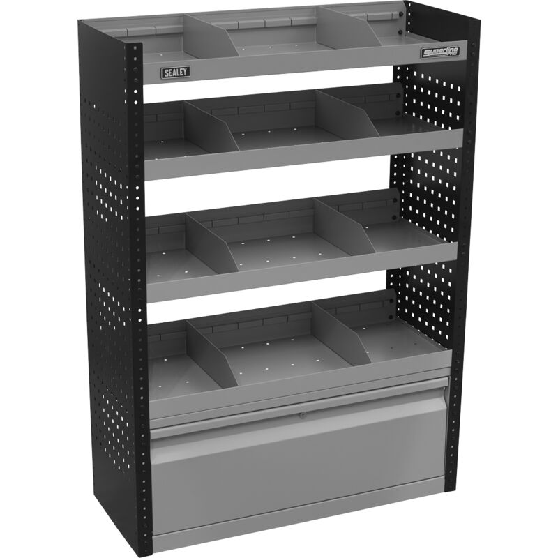 APMSVCOMBO1 Superline pro® Modular Flat Shelf Van Storage System - Sealey