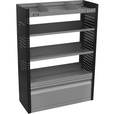 Sealey Modular Slanted Shelf Van Storage System Steel Construction APMSVCOMBO2