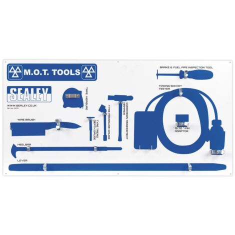 Sealey MOTB MOT Tool Board Wall Mount