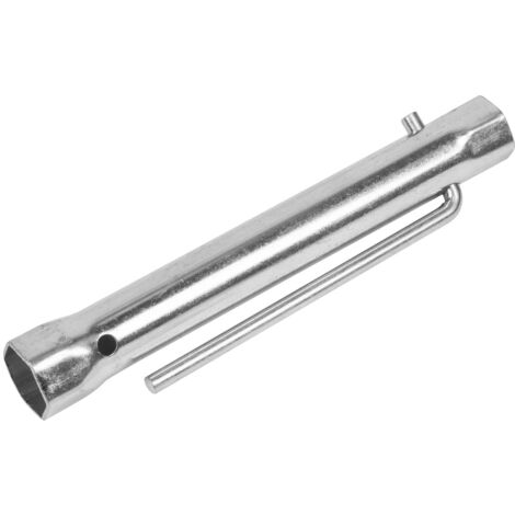 Sealey MS161 Long Reach Double End Spark Plug Box Spanner with L-Bar 18/21mm