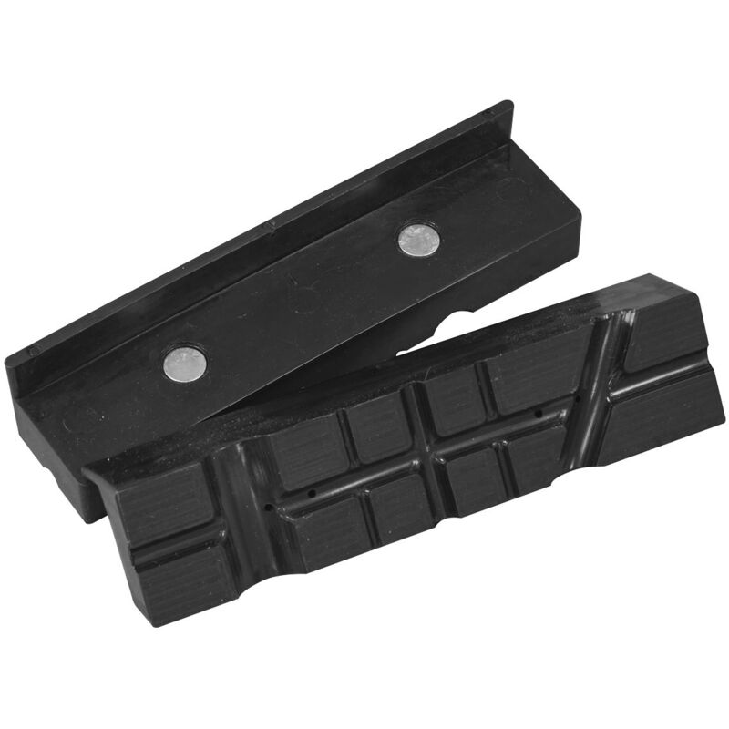 MVJ125 125mm Magnetic Soft Grip Vice Jaws - Sealey