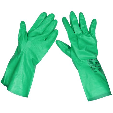 Sealey Nitrile Gauntlets for use with Thinners 330mm Cuffed Pair SSP34