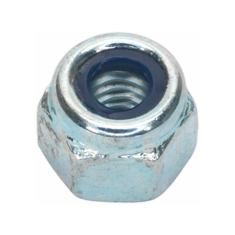 NLN5 Nylon Lock Nut M5 Zinc DIN 982 Pack of 100 - Sealey