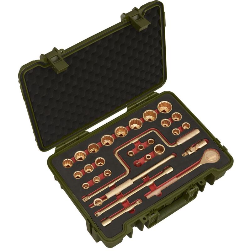 NS039 Premier Non-Sparking Socket Set 1/2''Sq Drive 31pc - Sealey